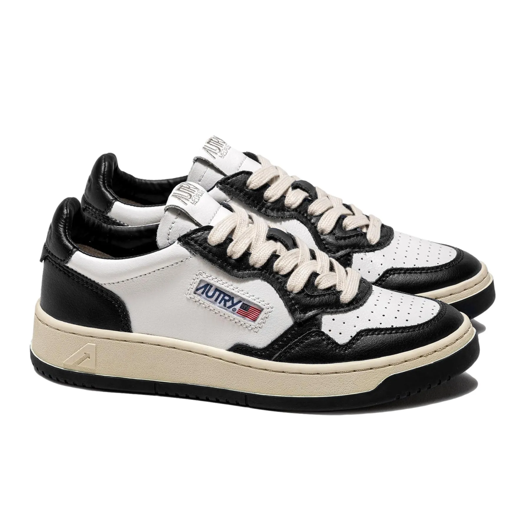 Autry 01 - Sneakers Low Leather/ Leather White/Black