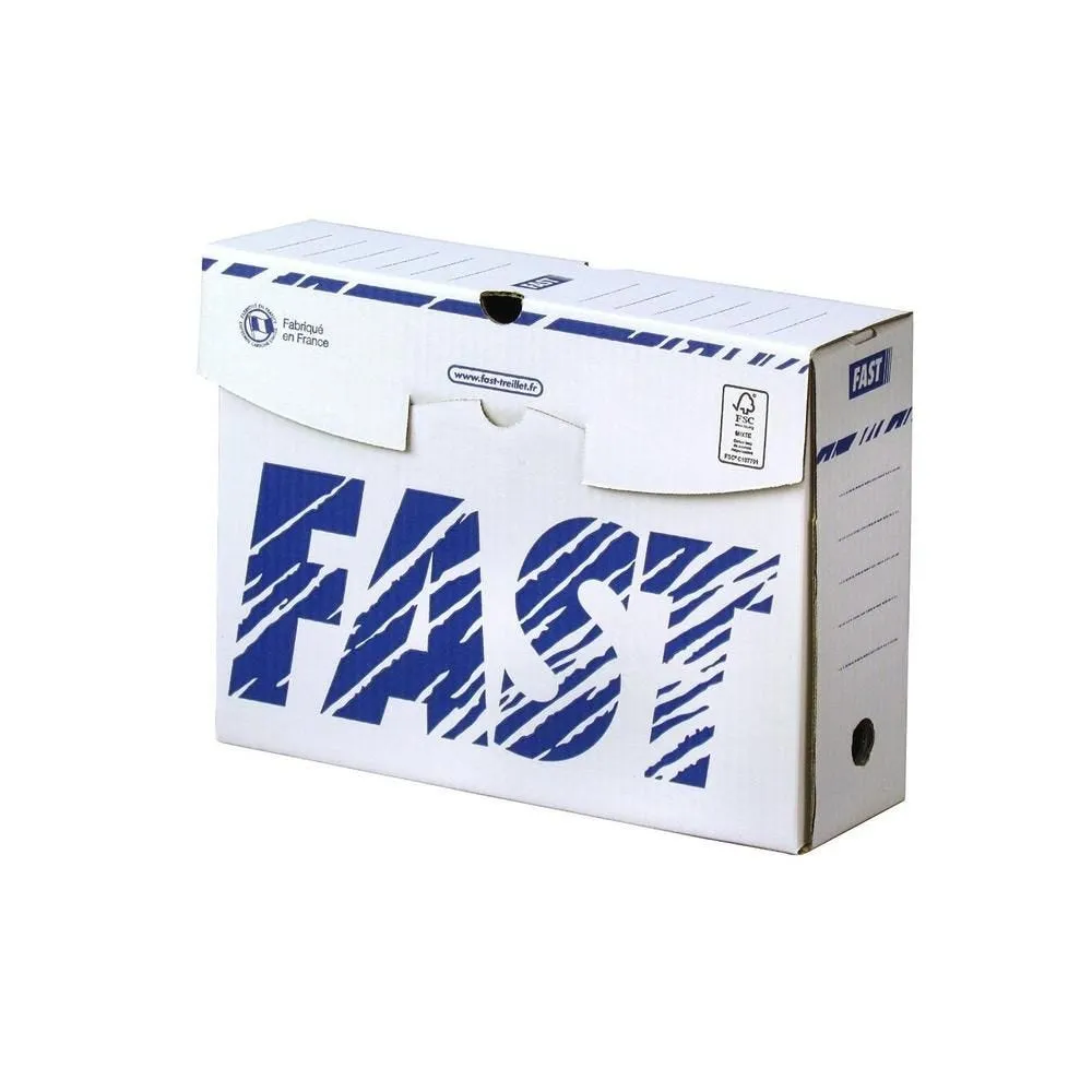 Boîte archives 250 x 330 mm dos 100 mm Blanc - par lot de 25
