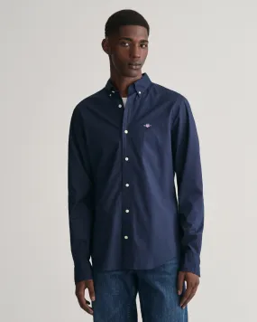 Chemise slim fit en popeline classique