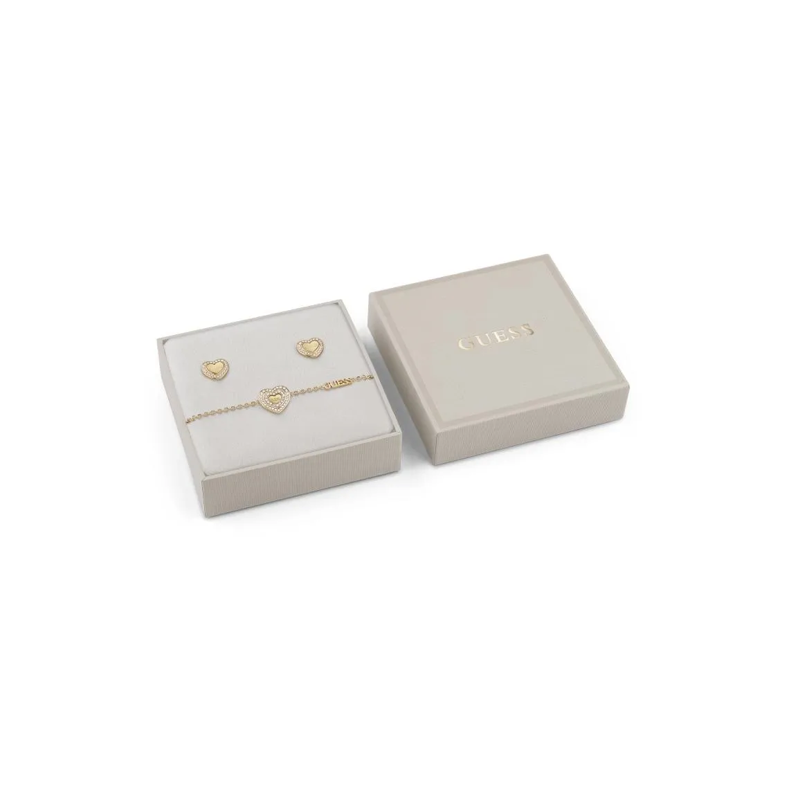 Coffret Amami Acier Doré Pm Et Cœur Nacré Et Pavé | 3 Suisses