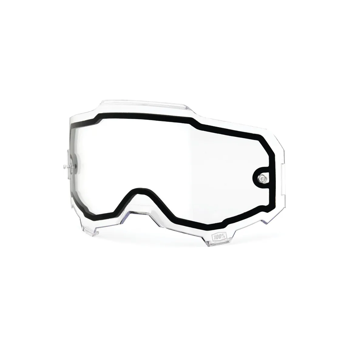 Ecran double 100% anti-buée pour masque cross Armega - Clair