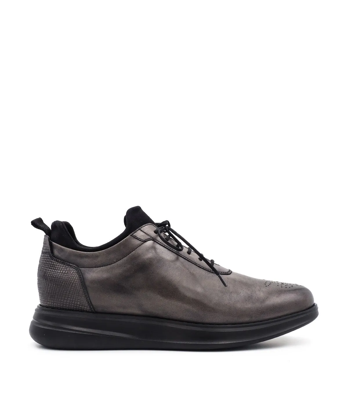 FINSBURY  Sneakers cuir prana - Gris
