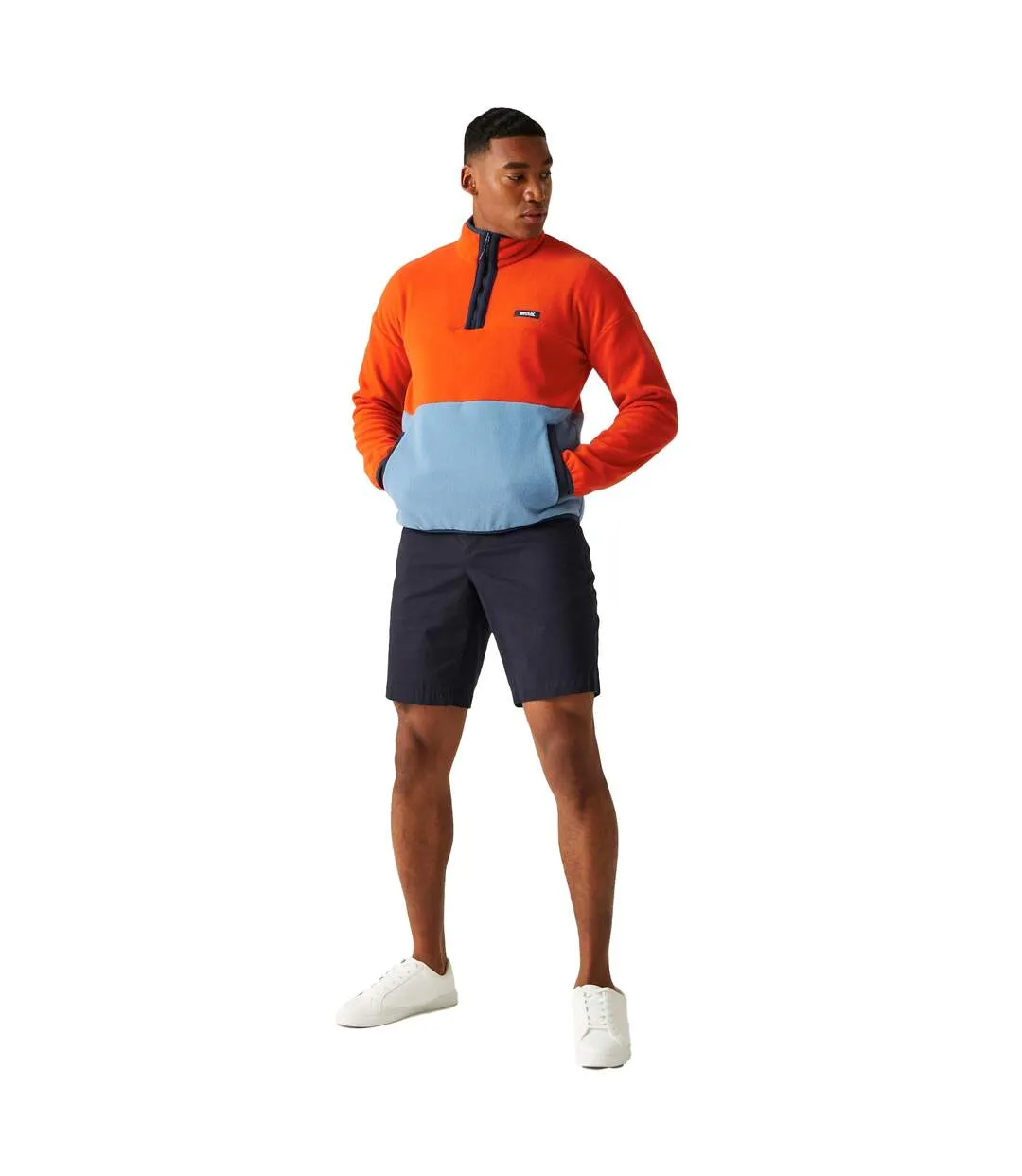 Haut polaire callide homme rouge orangé / bleu Regatta