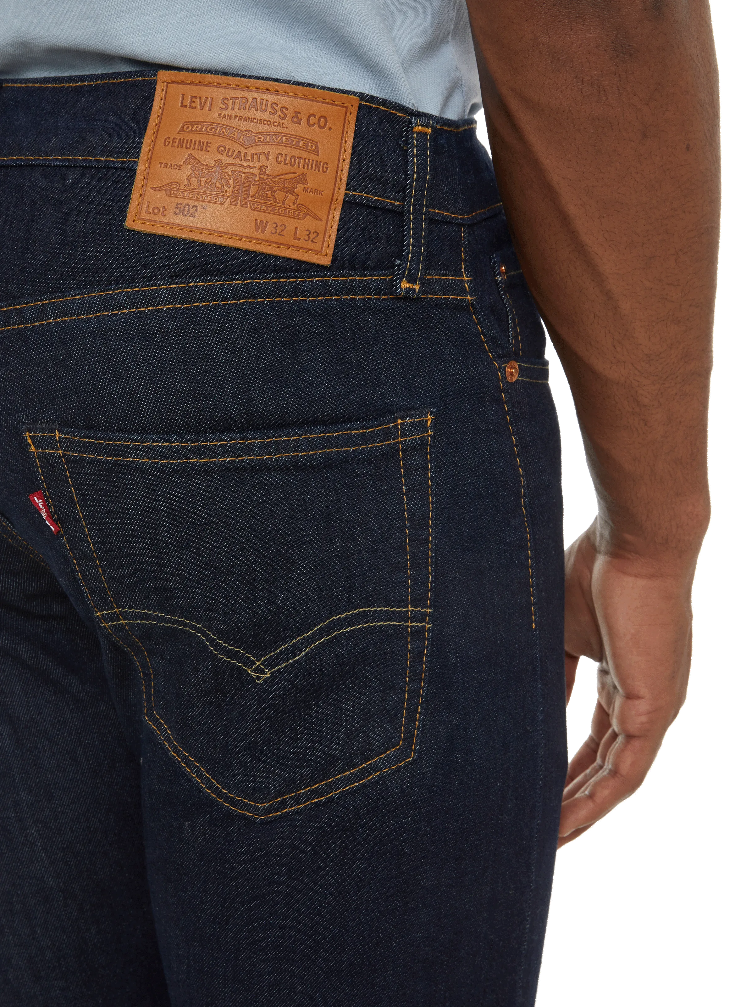 LEVI'S  Jean 502 Taper en coton denim - Gris