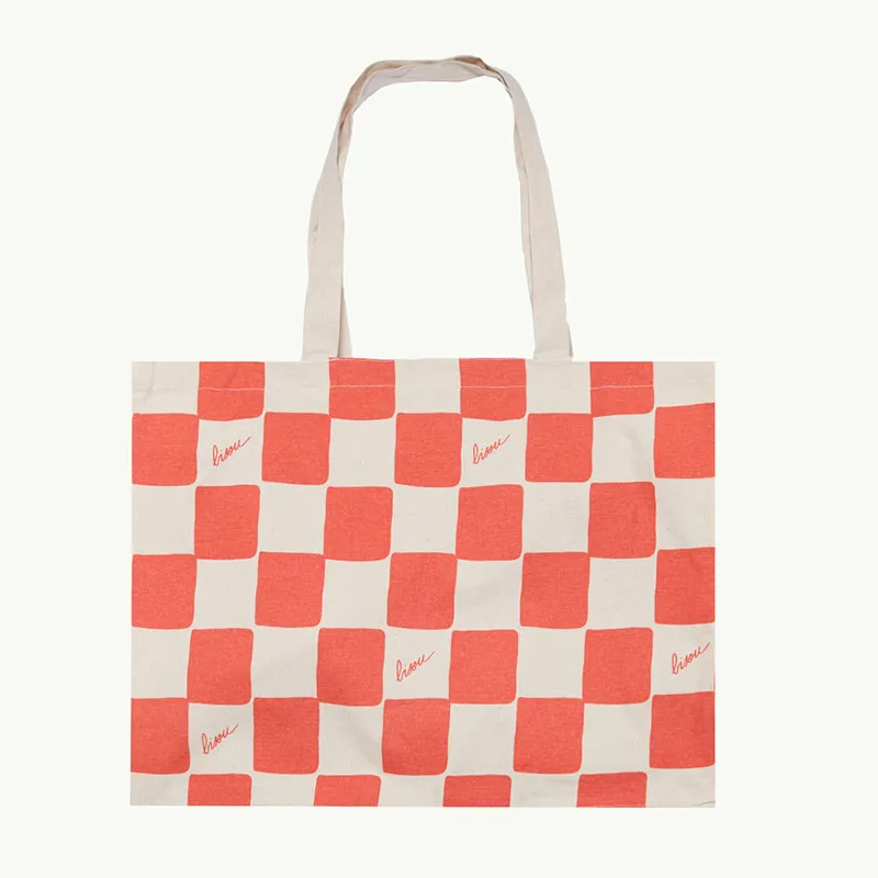 MATHILDE CABANAS - CABAS DAMIER BISOU - littlecasba.com
