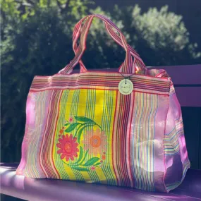 NOI - CABAS XL FLOWER FAIT A LA MAIN - littlecasba.com