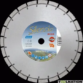 Norton Clipper 70184628997 Silencio Lame de scie diamantée silencieuse 350 x 25,4 mm
