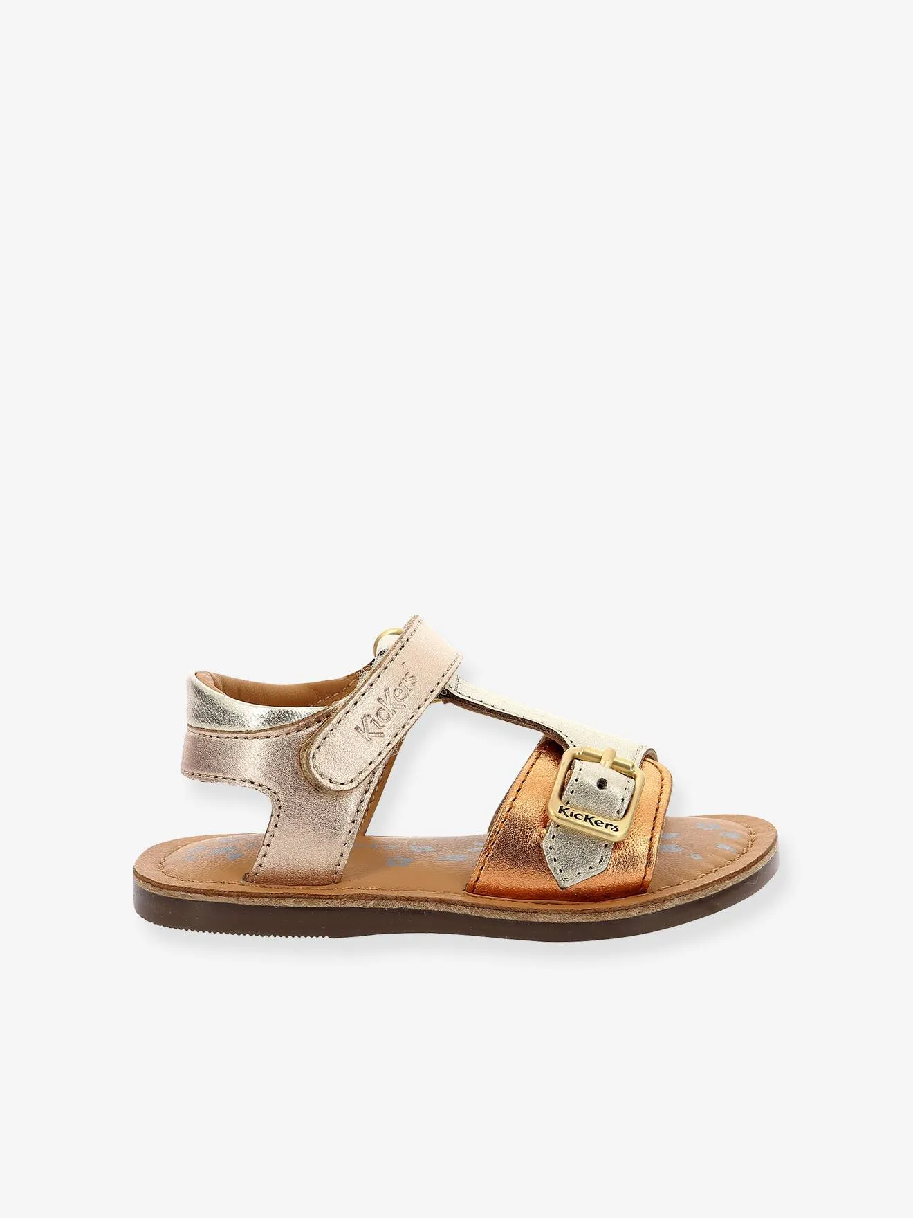 Sandales cuir enfant Diazz 927302-30-111 KICKERS® or - Kickers