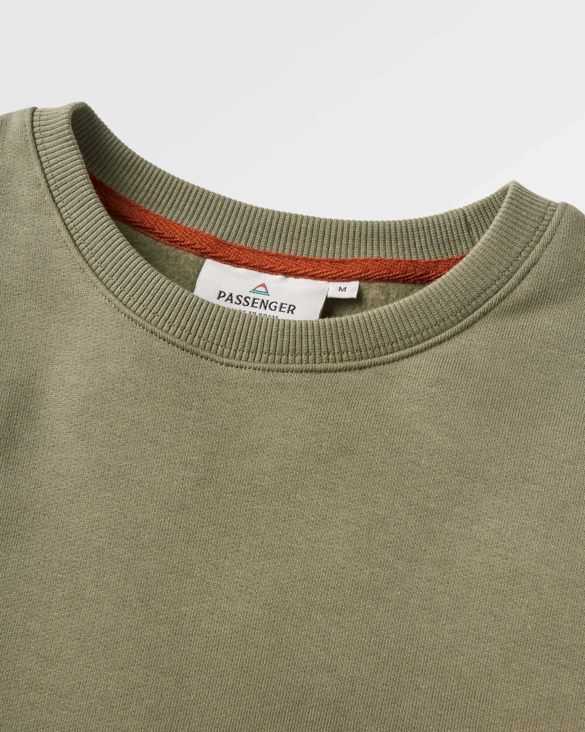 Sweatshirt en coton bio Vita - Olive Poussiéreux
