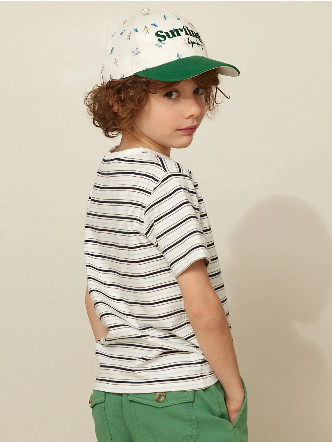 T-shirt rayé Garçon - Coton biologique