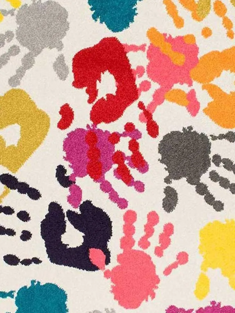 Tapis enfant HANDI BOUTIK en polypropylène doux et soyeux OEKO TEX® - Multicolore