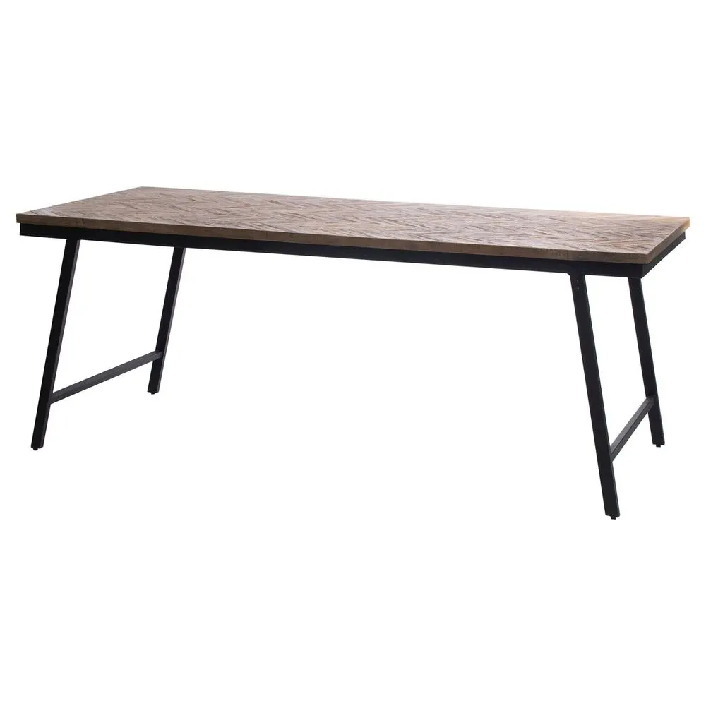 The herringbone console - natural