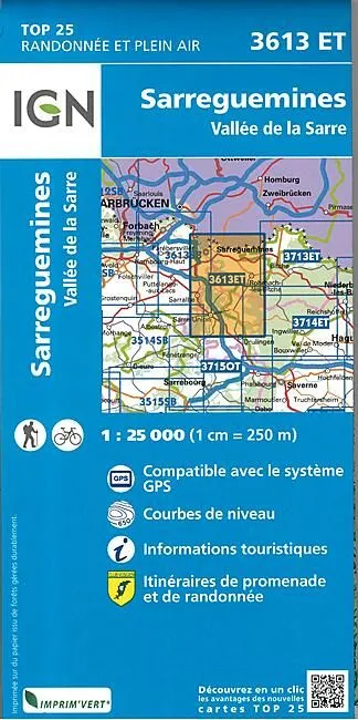 TOP25 3613ET SARREGUEMINES 1 25 000